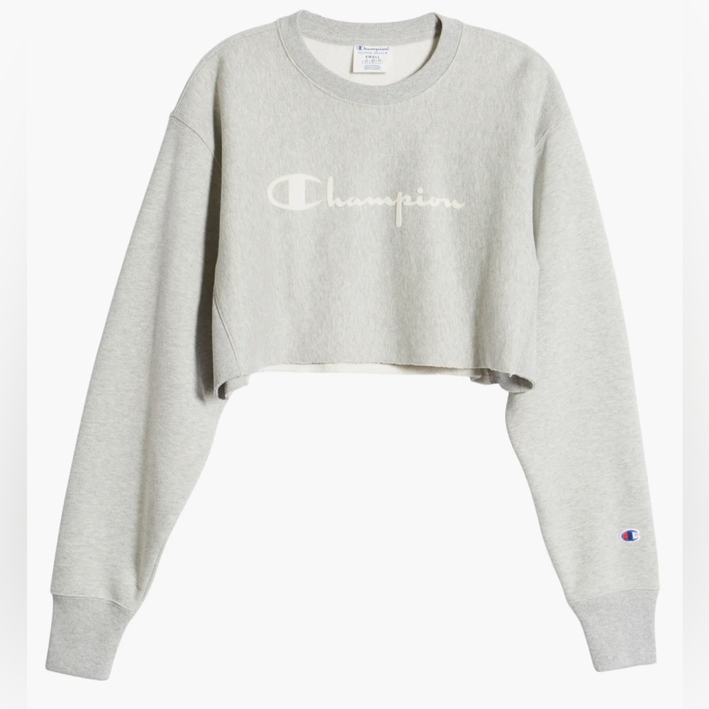 Champion Reverse Weave Oversized Cropped Sweatshirt